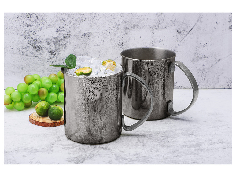 Gehe zu Vollbildansicht: ECHTWERK Moscow Mule Becher Set aus Edelstahl - Bild 12