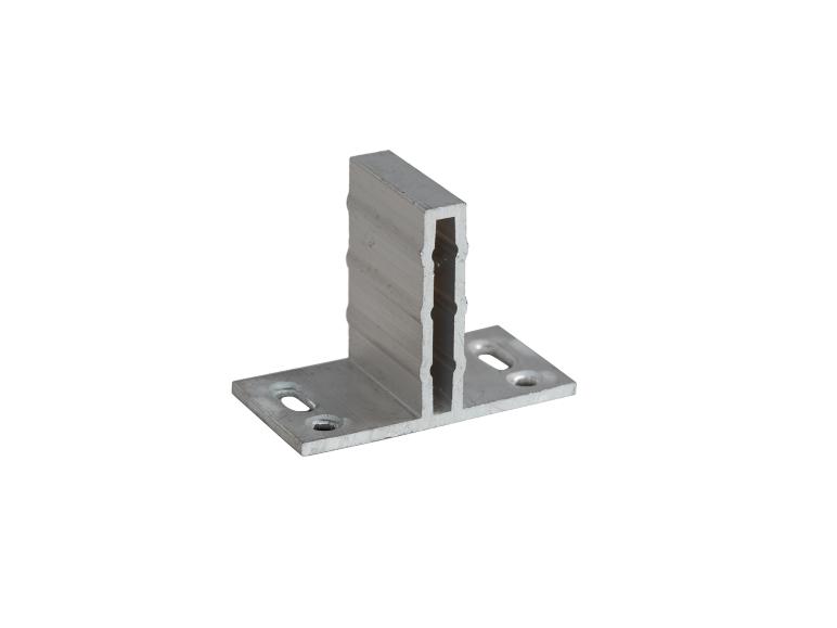 T-förmige Aluminium-Montagehalterung mit Schraubenlöchern