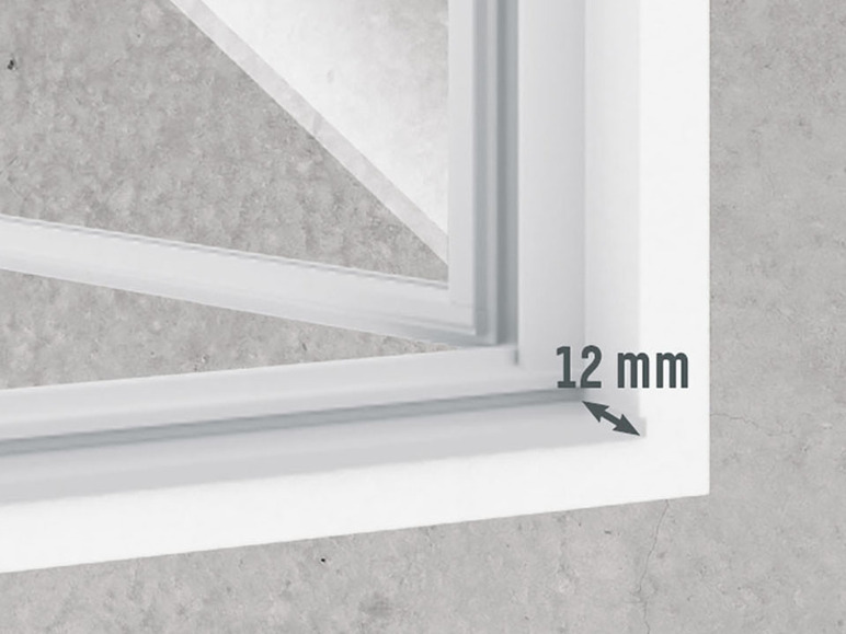 Gehe zu Vollbildansicht: LIVARNO home Fenster-Insektenschutz, 100 x 120 cm, Alu-Rahmen - Bild 7