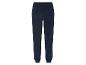 Dunkelblaue Jogginghose mit elastischem Bund.