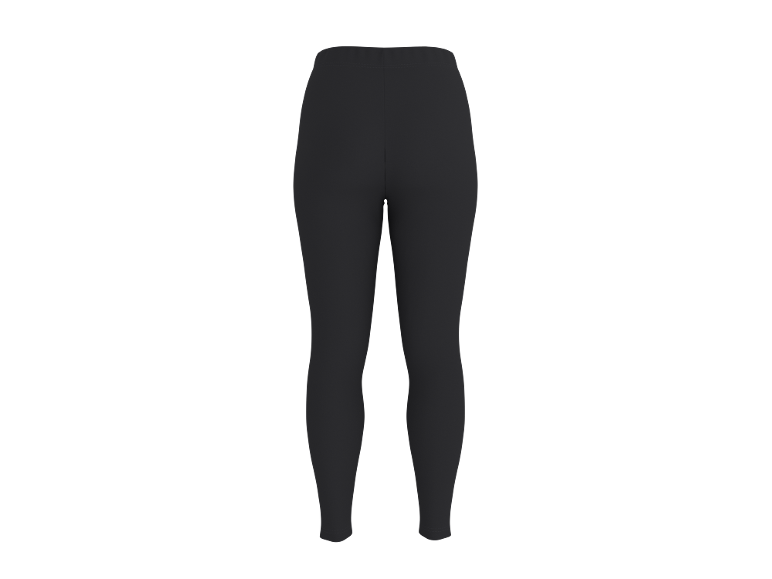 Schwarze Damen-Leggings, Vorderansicht