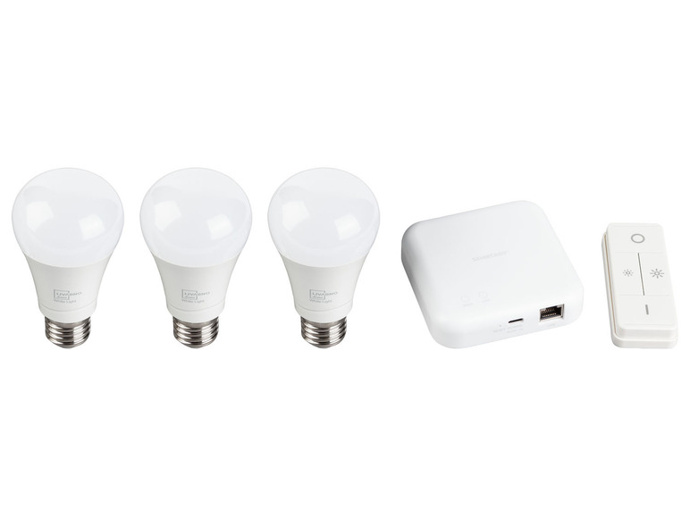 Starter Smart 3x + Home Leuchtmittel Zigbee Kit home LIVARNO Gateway