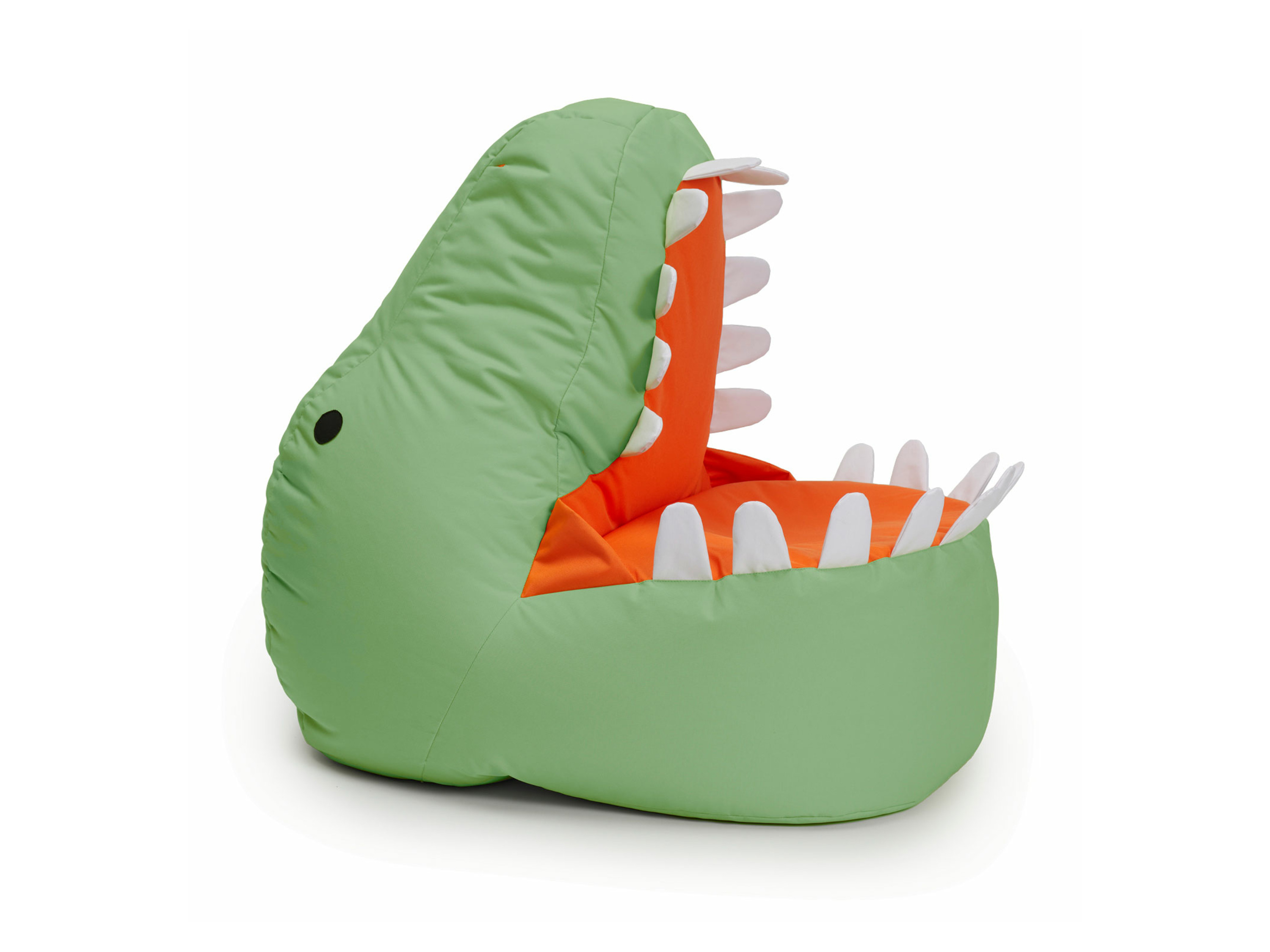 Lumaland Kindersitzsack Animal Line (Dino, grün/rot, 270l)““ | weiche Maul als Sitz- & Lieblingsplatz Echt Anschmiegsam: Das Füllmaterial ist zu 100 % aus eigener Herstellung Echt Sauber: Der wasserabweisende, robuste Sitzsack ist einfach abwischbar Echt Schonend: Der verdeckte Reißverschluss schützt Bodenbeläge vor Kratzern Echt Passend: Zum Pouf & zu allen anderen LUMALAND-Outdoor-Sitzsäcken Waschbarer Bezug Austauschbare Füllung Produktmerkmale tabletd Style: Animal Line Farbe: grün/rot
