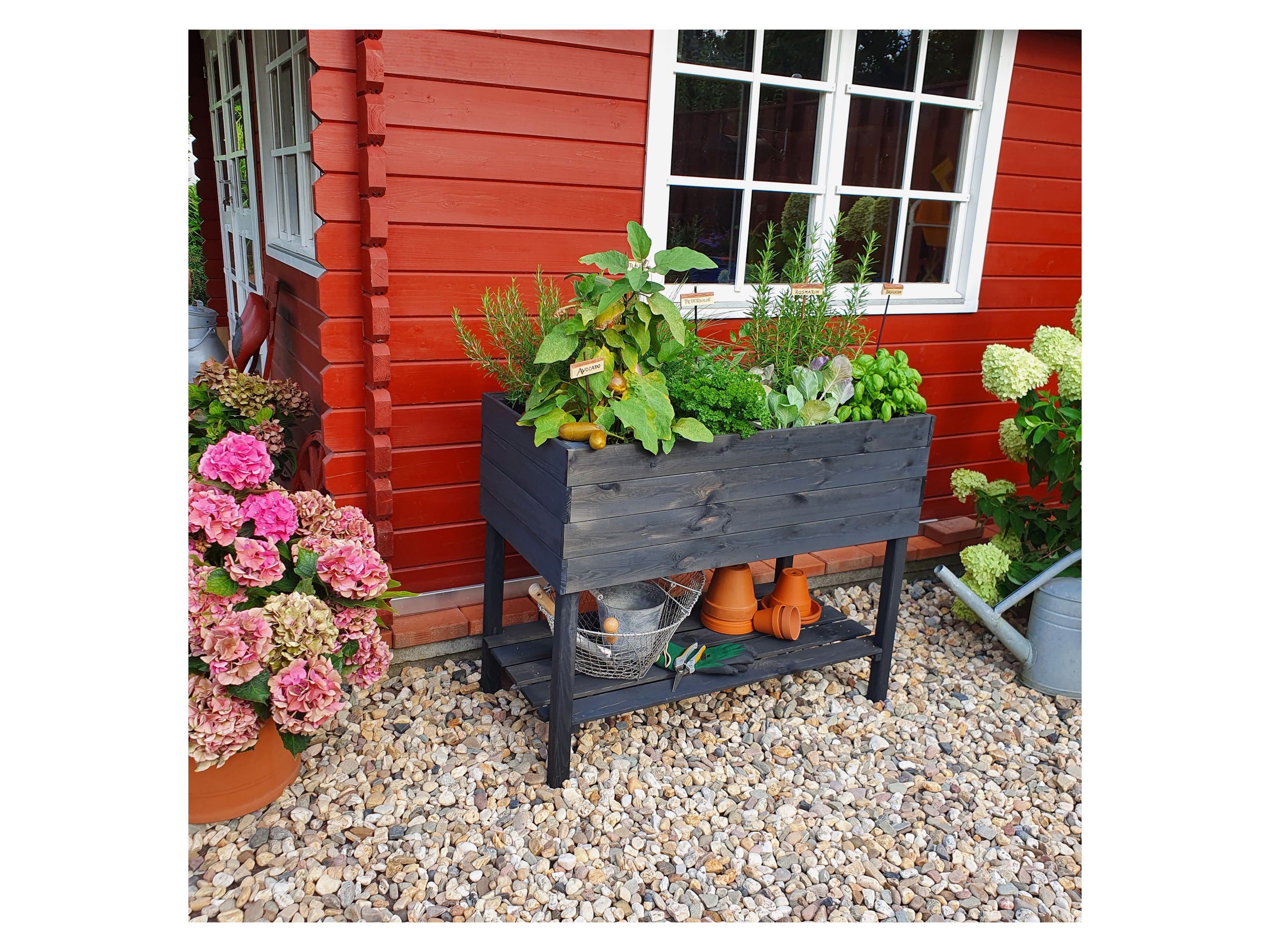 Thumbnail - Promadino Hochbeet auf Beinen (Anthrazit)