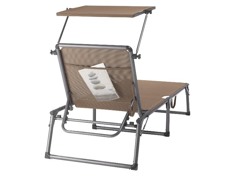 Alu-Dreibeinliege »Houston«, taupe
