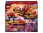 Rückseite der LEGO Ninjago Set 71830 Box mit einem roten Jet, Mech und Minifiguren