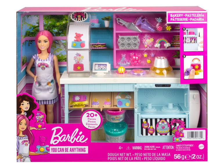 Gehe zu Vollbildansicht: Barbie Bäckerei Spielset mit Puppe - Bild 2