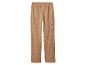 Braune Hose mit Blumenmuster auf weißem Hintergrund