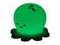 Eine grüne Nachtlampe in Form eines Oktopus.