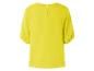 Gelbe Bluse mit kurzen Ärmeln.