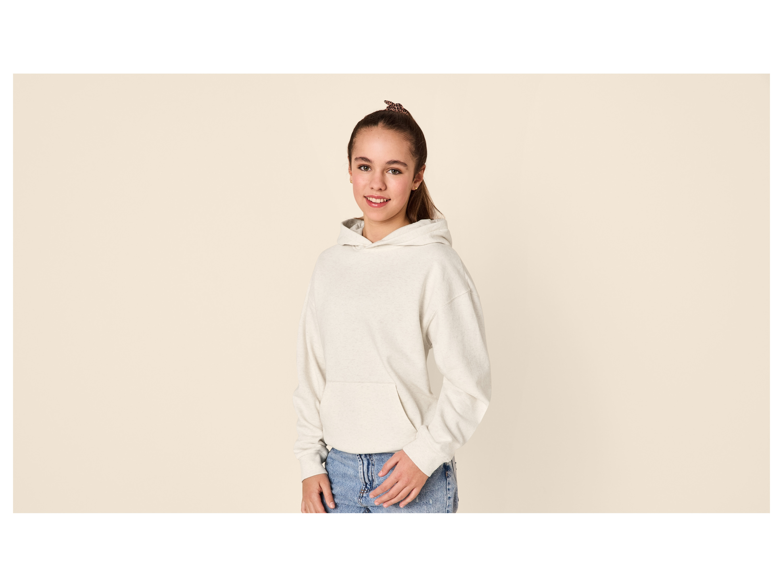 ESMARA KIDS Kinder Sweathoodie (Beige, 158/164) – Bild 2 von 4