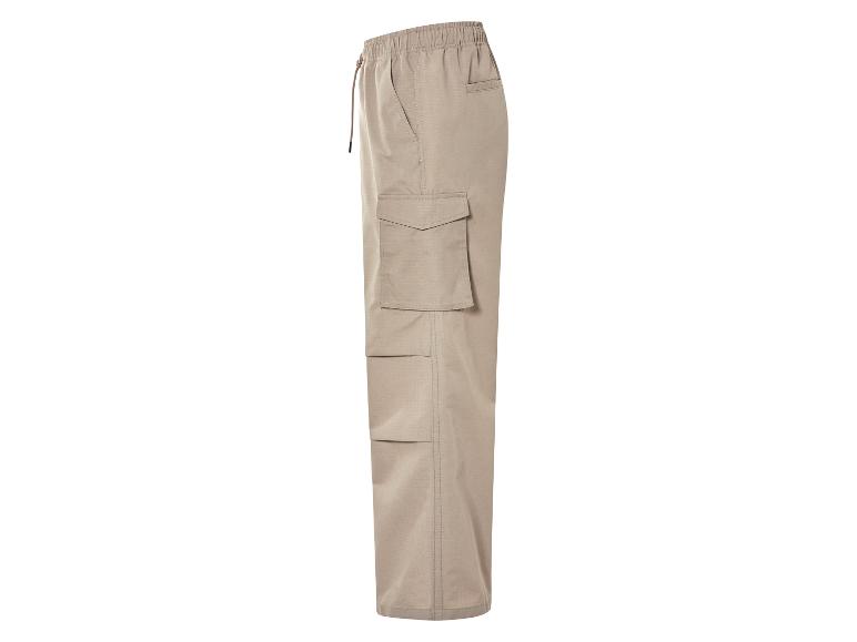 Herren Cargohose, legere Form, modernes Ripstop-Muster