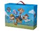 Paw Patrol Box mit Zeichentrickfiguren, darunter Chase, Marshall und Skye