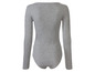 Ein grauer Longsleeve-Body für Damen.