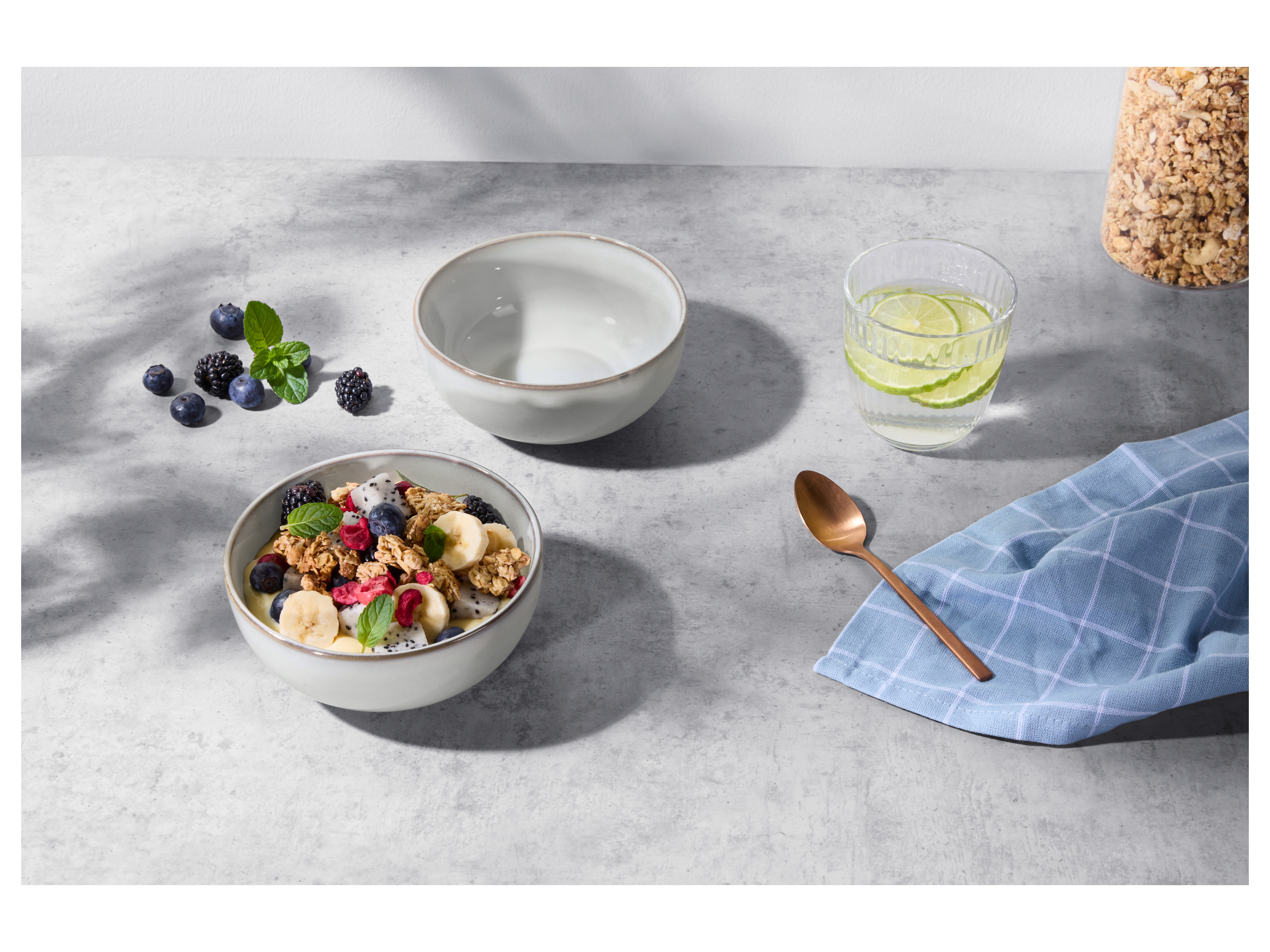 Thumbnail - SILVERCREST® Schüssel/ Tassen/ Teller 2er Set (Schüssel Set, Beige)