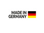 Das Logo der deutschen Flagge mit dem Text 'Made in Germany'.