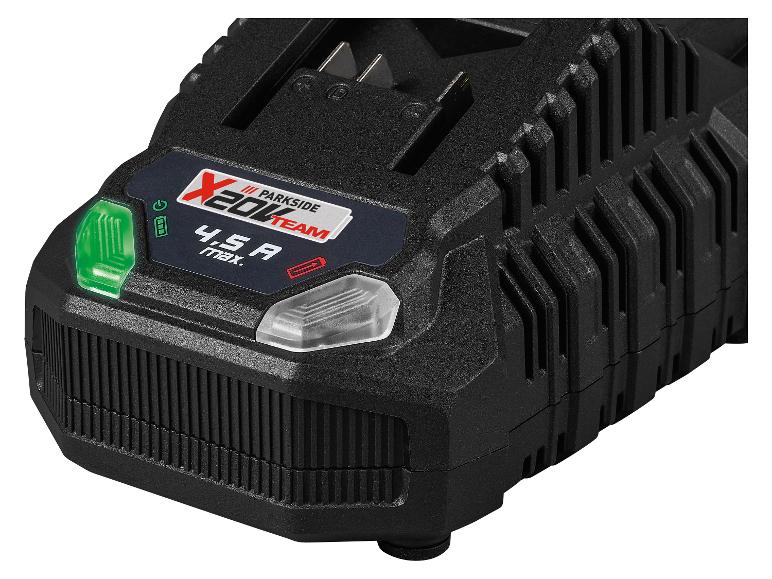 4,5 A Elektrowerkzeugakku mit Ladeanzeigen und X 20V Team Logo
