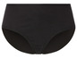 Schwarze Damen-Slip mit hohem Bund.