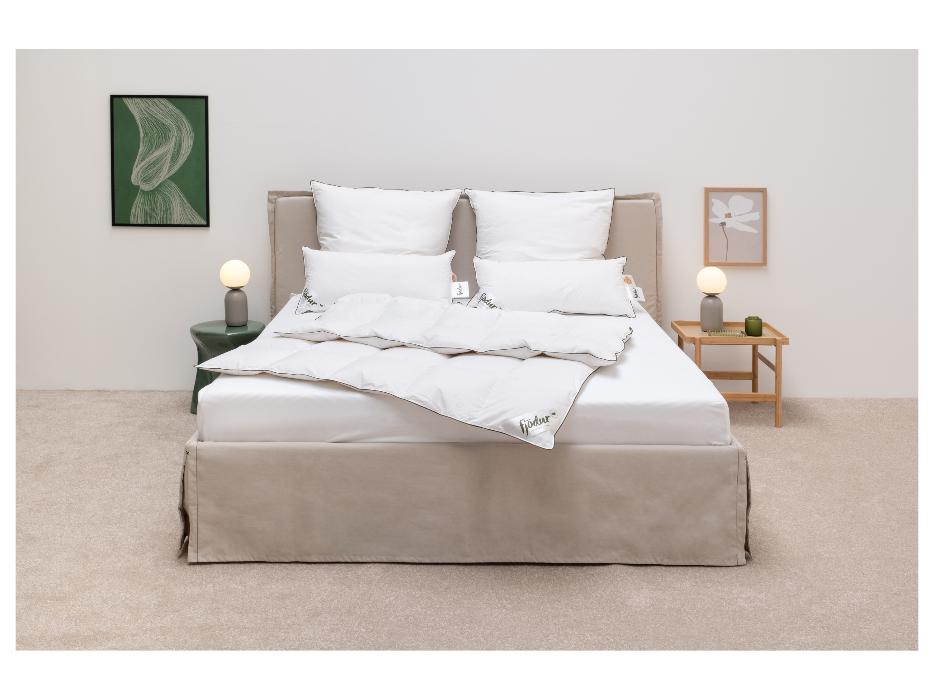 Thumbnail - Fjödur 3-Kammer-Kopfkissen mit 90% Daunen (80 X 80 cm)