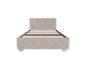Juskys Polsterbett Nizza mit Bettkasten in Beige