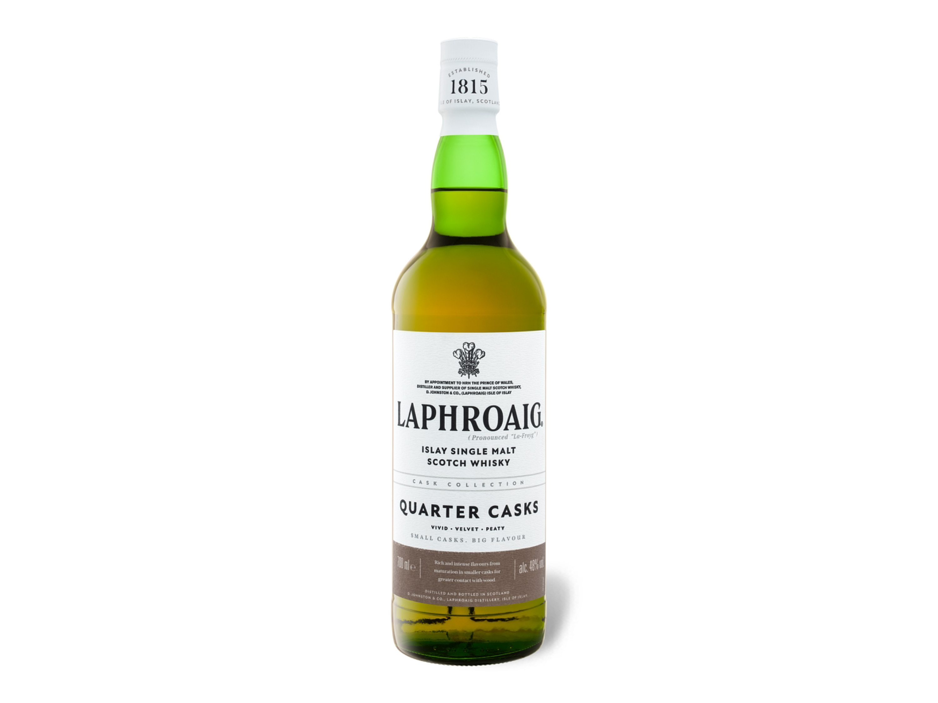LAPHROAIG Quarter Cask Islay Single Malt Scotch Whisky mit Geschenkbox 48% Vol – Bild 2 von 3