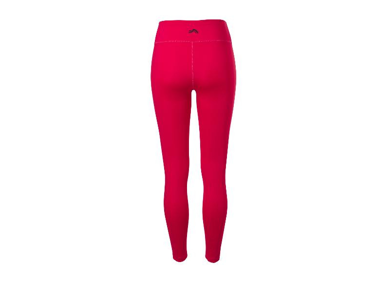 Rote High-Waist-Sportleggings für Damen.
