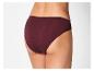 Bordeauxfarbene Damen-Unterwäsche.