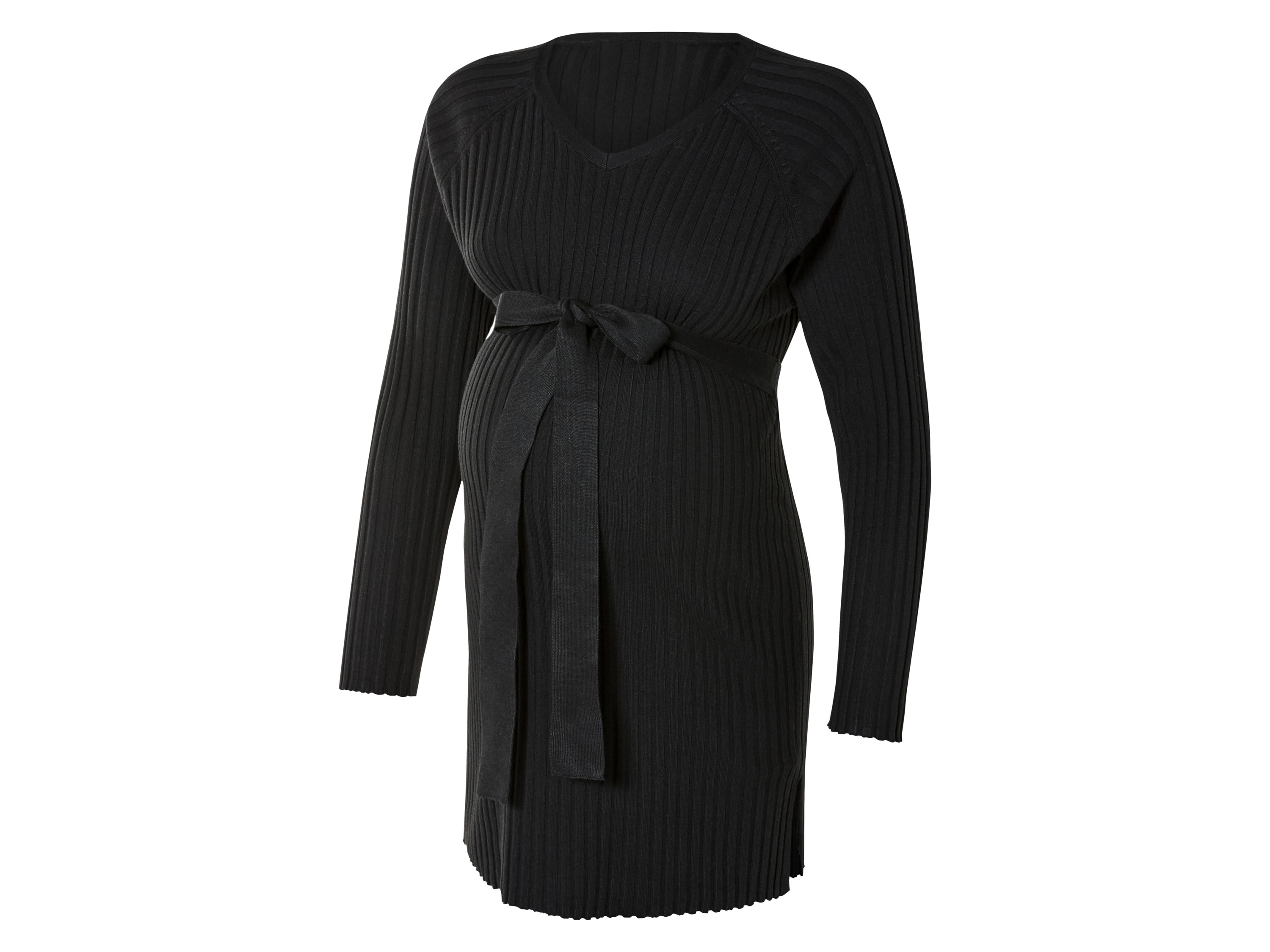 esmara® Damen Strickpullover (Schwarz, L(44/46))““ | Seitenschlitze