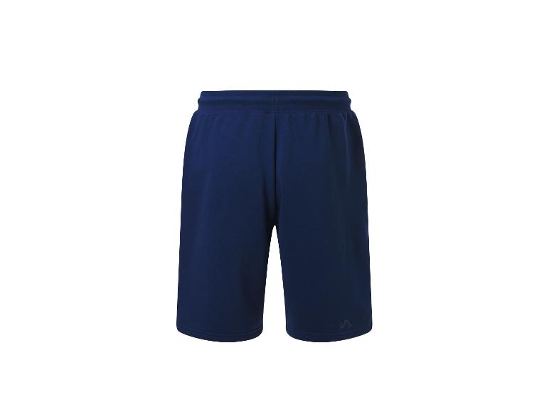 Marineblaue Sportshorts.