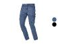 Blaue Herrenjeans mit Cargotaschen und Parkside-Logo.