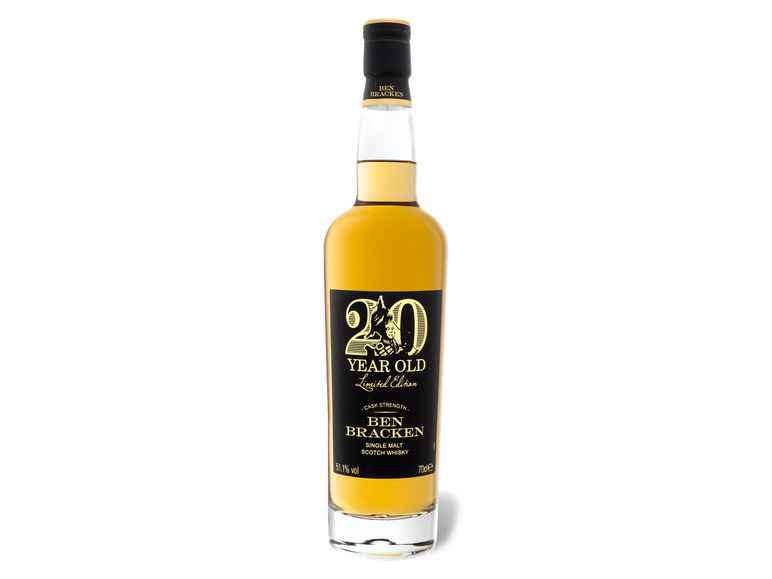 Malt Single Limited Whisky mit Geschenkbox 51.1% Strength Cask Bracken Edition Scotch 20 Jahre Ben Vol