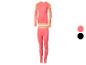 Kinder-Thermo-Set in Pink und Orange mit Langarmshirt und Leggings.