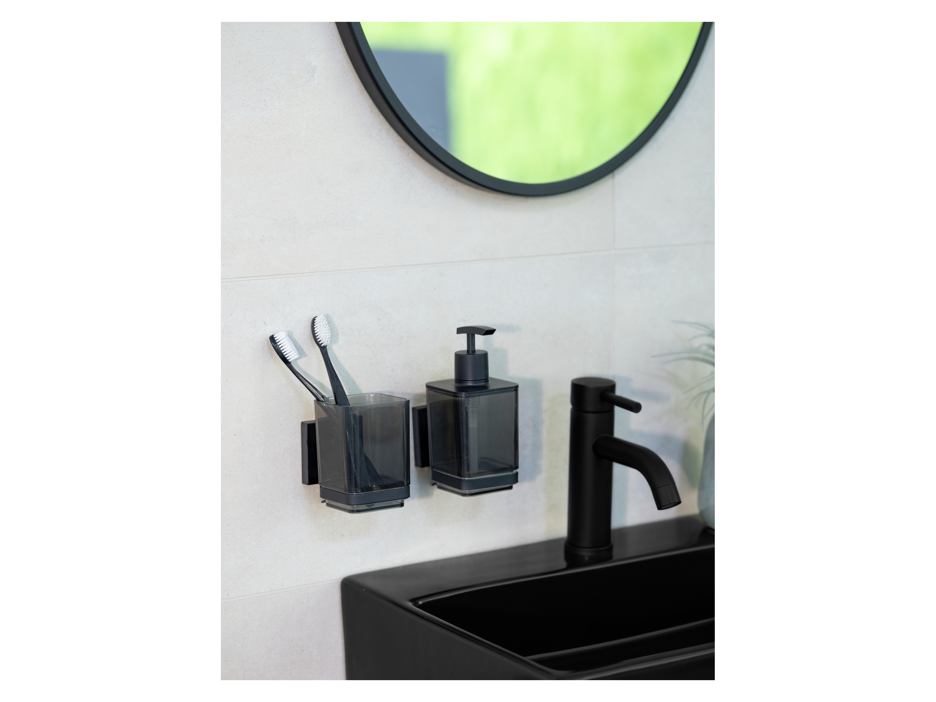 WENKO Vacuum-Loc® Bad Accesoires »Quadro« (Zahnputzbecher) – Bild 2 von 4