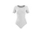 Weißer kurzärmeliger Damen-Body
