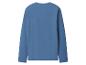 Blaues Langarm-T-Shirt, Rückansicht