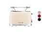Cremefarbener Toaster mit Metalldetails und der Aufschrift „1973“.