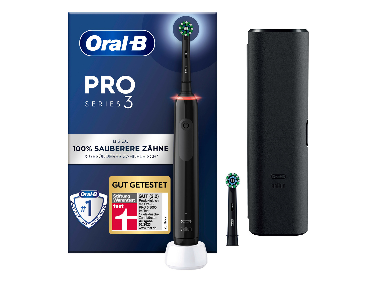 Oral-B Elektrische Zahnbürste »Pro 3 3500« mit Reise-E…