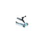 Blauer 3-in-1 Kinderroller mit Sitz und leuchtenden Rädern
