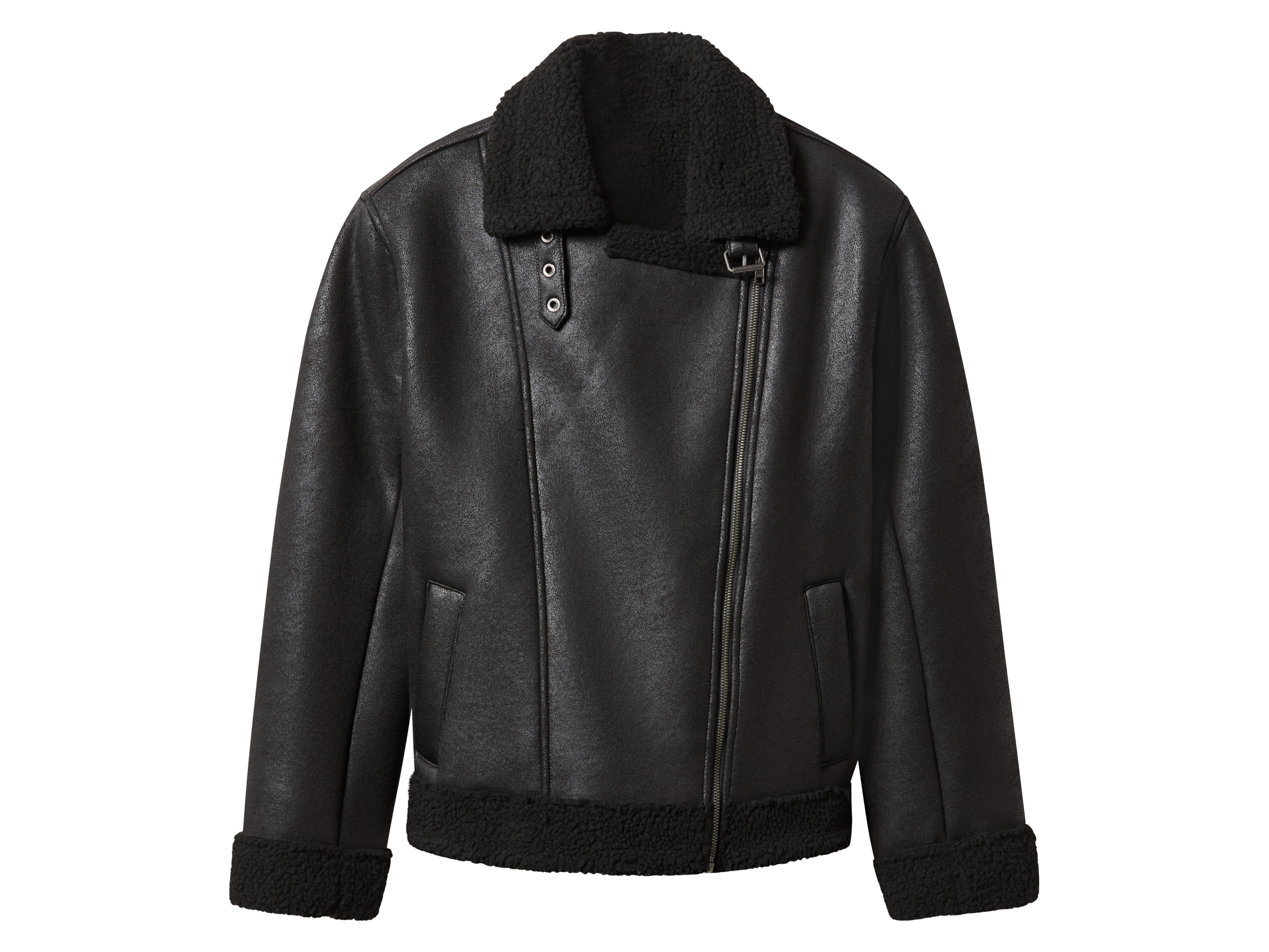 ESMARA® Damen Bikerjacke (Schwarz, XS(32/34))