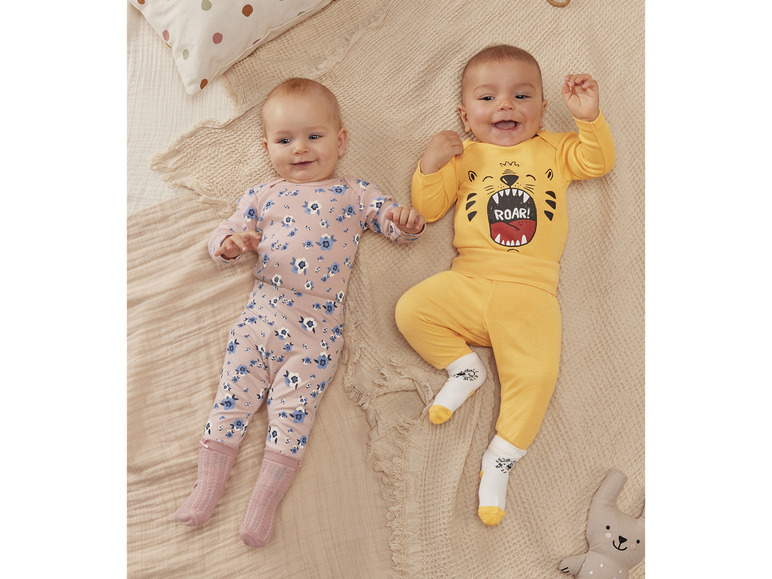 Gehe zu Vollbildansicht: lupilu® Baby Jungen Socken, 3 Paar, mit Bio-Baumwolle - Bild 4