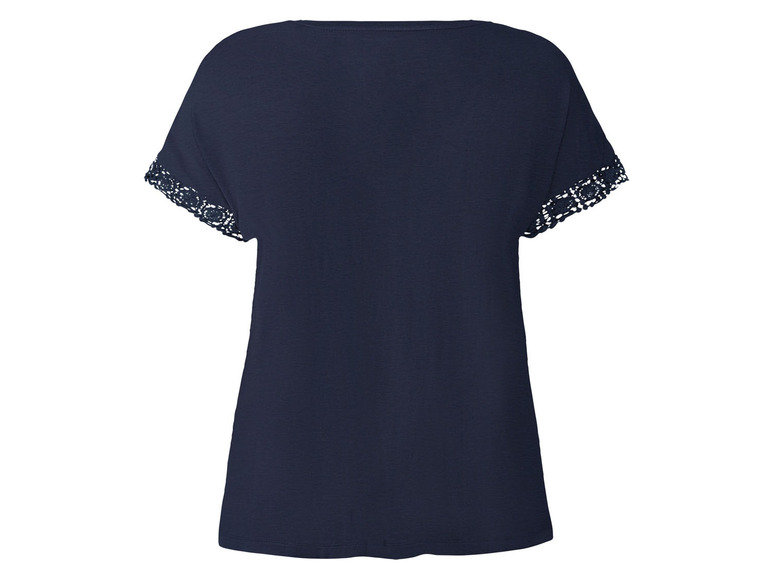 Gehe zu Vollbildansicht: esmara® Damen T-Shirt mit dekorativer Spitze - Bild 4