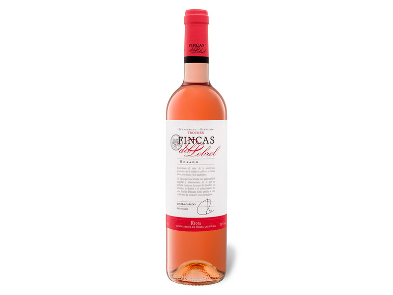 Gehe zu Vollbildansicht: Fincas del Lebrel Rosado Rioja DOC trocken, Roséwein 2021 - Bild 1