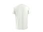 Einfaches weißes Kurzarm-T-Shirt, Rückansicht.