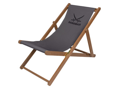 SANSIBAR Liegestuhl, klappbar, anthrazit LIDL
