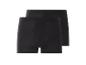 Zwei schwarze Boxershorts.