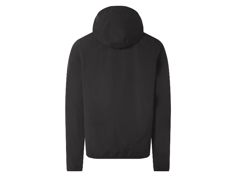 Schwarze Kapuzenjacke, Rückansicht