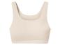 Hellbeiges nahtloses Sport-Top