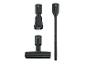 Reinigungszubehör: Fugendüse, Multibürste und Polsterdüse.