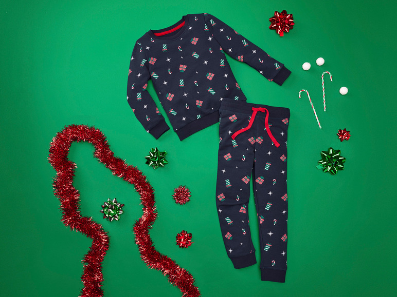 Gehe zu Vollbildansicht: lupilu® Kleinkinder Sweatanzug, 2-tlg. mit Weihnachtsmotiv - Bild 11
