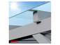 Glasdach einer Baufix Pergola.